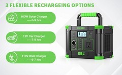 330W Portable Power Station Solar Charger 288.6WH Generator Supply Home Camping