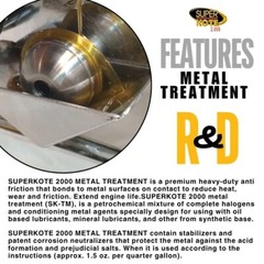 SUPERKOTE 2000 Super Lubricant Heavy Duty Anti Friction Engine Treatment 1Q