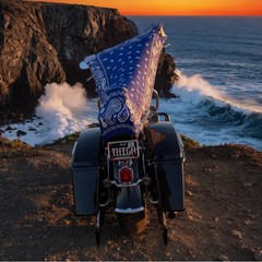 THIGHBRUSH® – AZUL – Water Repellent Motorcycle Cover and Sunshade
