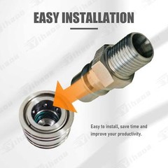 M16-M14 Hydraulic Attachment Fittings Quick Connect Adapters For Mini Excavator