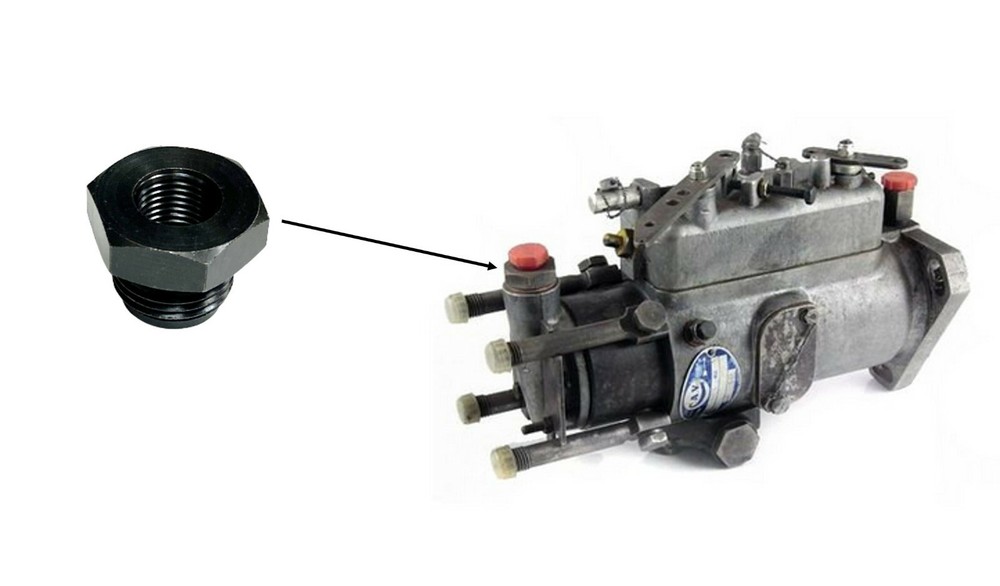 DELPHI LUCAS CAV DPA TYPE DIESEL PUMP END PLATE FUEL CONNECTION 7133-037,7133-3
