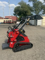 NEWEST 2026 RED ATS-T460 23hp 3 Pump Mini Skid Steer – Free Shipping – IN STOCK