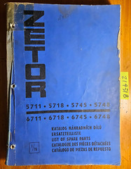 Zetor 5711 5718 5745 5748 6711 6718 6745 6748 Tractor Parts Catalog Manual 1/76