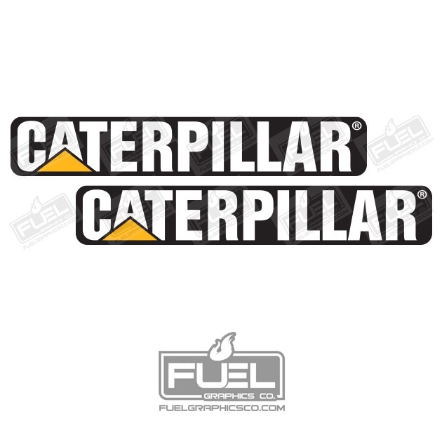 Heavy Construction Equipment Premium Vinyl Decal 24″ wide 2-Pack
