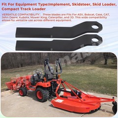 US Pair For Mower King Skidsteer Brush Hog Rotary Grass Cutter Blades 10mm Thick