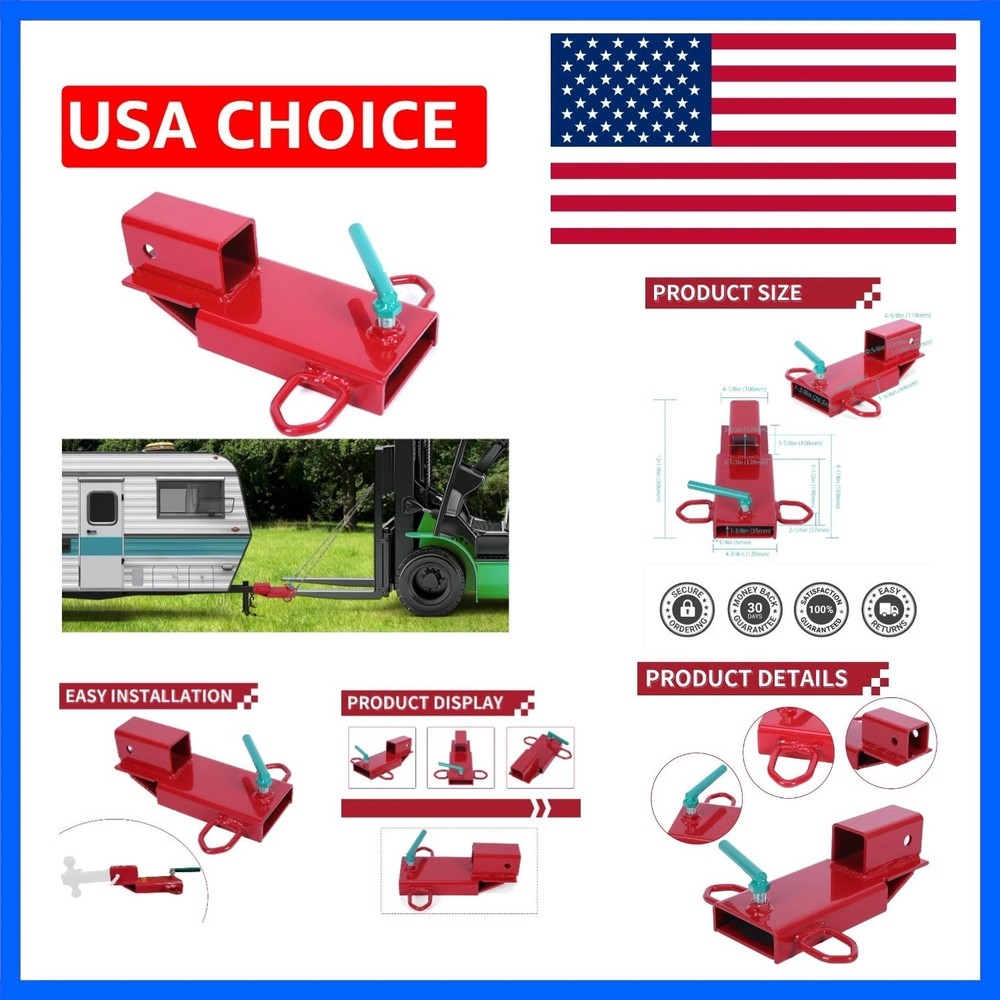 Clamp On Forklift Trailer Hitch Pallet Fork Towing Hitch 3000 LBS | Capacity …