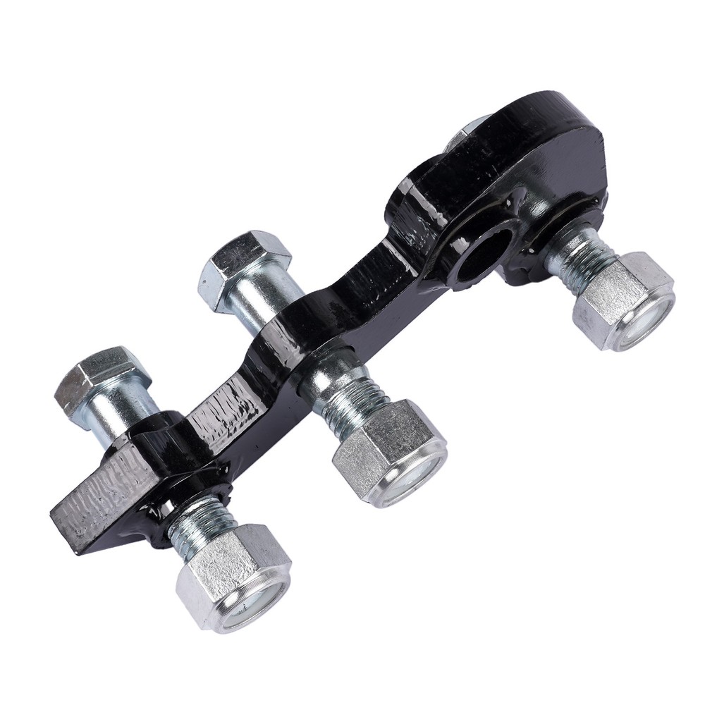 Single L-shaped Bracket fits for Mini Excavator Hydraulic Clip Thumb Three Holes
