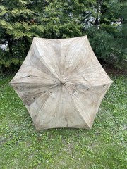 1930s Canvas Tractor Umbrella Farm Equipment W Pole