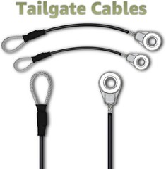 2X Tailgate Cable M159508 for John Deere Gator XUV 625i XUV 825i HPX615E HPX815E
