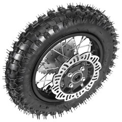 3.00-10 Rear Knobby Tire Wheel Kit 190mm Brake Disc 420 Sprocket for CRF50 XR50