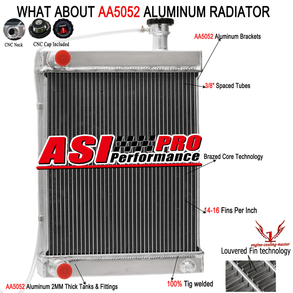 31152 3Row Radiator For Lincoln Welder Miscellaneous Ranger 250,305D Vantage 300