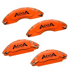 Orange w/ Black Logo Brake Caliper Covers 2025 Dodge Charger Daytona RT F/R Kit