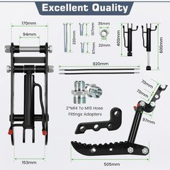 L-Shaped Bracket Hydraulic Thumb Clip For Mini Excavators Attachments 3-Holes