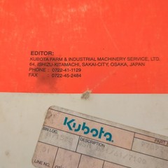 Kubota B5100 B6100 B7100 English French WSM Tractor Shop Service Repair Manual