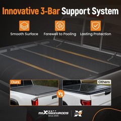 Roll-up Vinyl Truck Bed Tonneau Cover Gladiator JT 2020-2025 5FT Bed LED Lamp