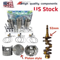 for Kubota D1703 Engine KL265 KL280 KL285 KL310 Tractor Overhaul Kit crankshaft