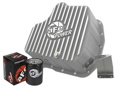 46-71070A aFe POWER Street Series Engine Oil Pan Raw w/ Machined Fins GM Diesel