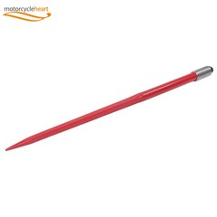 Hay Spear Attachment 49″ 3000 Lbs Capacity Red Bale Fork W/ 2 Stabilizer Spears