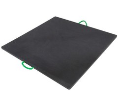 48″x48″x1″ Thick Outrigger Pad w/Chamfered Edge and Handle for RV, Tow Truck