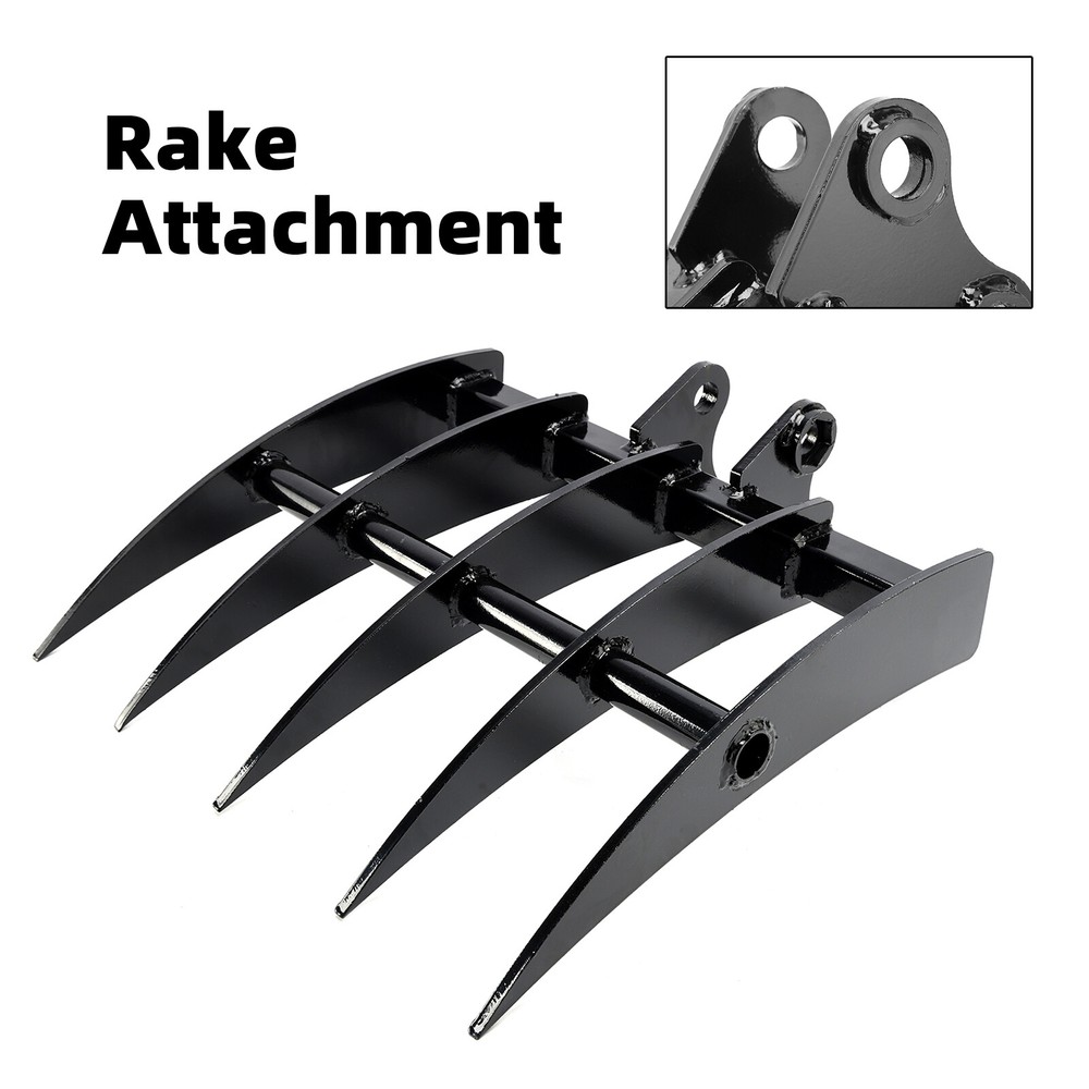 Alloy Steel Rake Attachment For Mini Excavators Excavator Small Digger R1