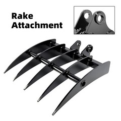 Alloy Steel Rake Attachment For Mini Excavators Excavator Small Digger R1