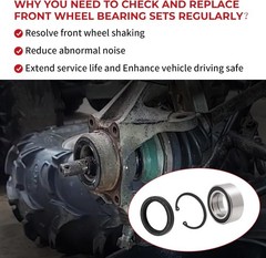 Front Wheel Bearings Seals for Honda FourTrax 300 Rancher 350 400 420 Only for 4