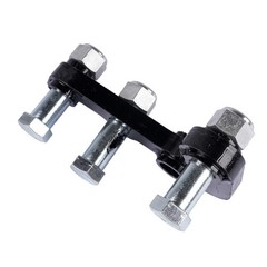 Single L-shaped Bracket fits for Mini Excavator Hydraulic Clip Thumb Three Holes