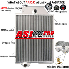 4 Row 70mm Core Radiator Fit John Deere 4010 Gas &Diesel AR26569 AR26551 AR46438
