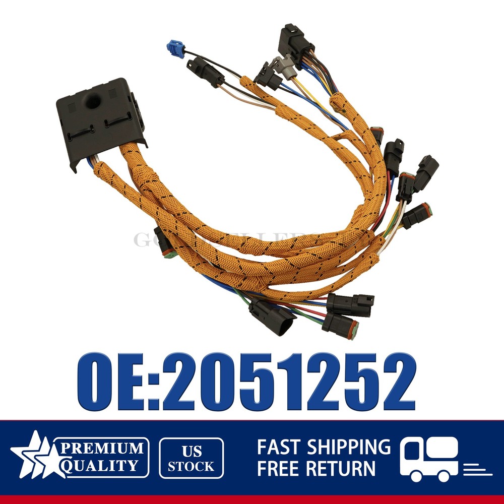 For Caterpillar 3126B 3126E 3126 Truck Engine Wiring Harness 205-1252 2051252 US