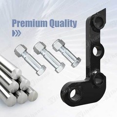 Single L-shaped bracket，FOR Mini Excavator Three Holes Hydraulic Clip Thumb NEW