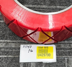 Raymond 1060703/003 Polyurethane Tire 2 X 4.50 X 8 Flat Diamond Thread Red