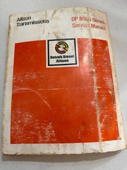 Detroit Diesel Allison Transmission DP 8000 Series Repair Service Manual Book