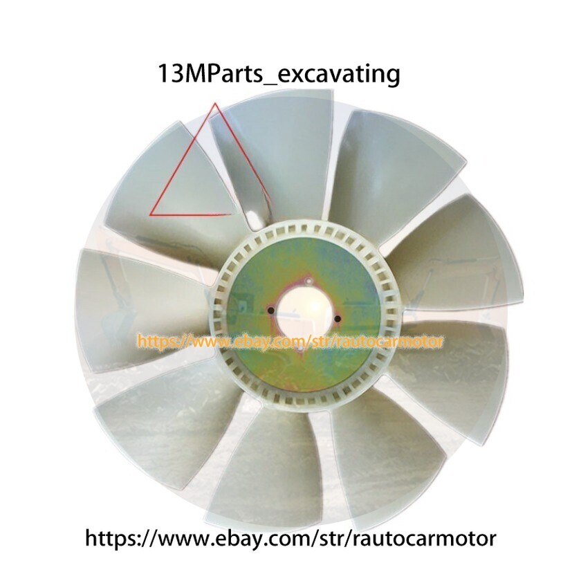 For Volvo Ec240b Fan Blade D7d/d7e Engine Fan Blade 4-hole 9-blade Excavator