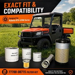 Complete Filter Service Kit 77700-08715 For Kubota Rtv-x900