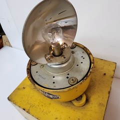 Amber Rotary Beacon Patlite #SKP-102 24 V Mounted On Steel