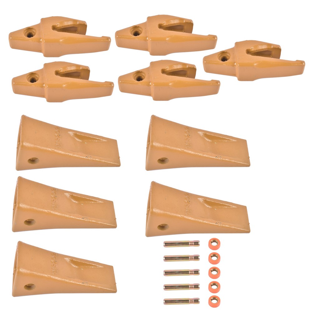 1193204 Backhoe Bucket Shanks & 1U3202 Bucket Teeth with Pins Retainers for J200