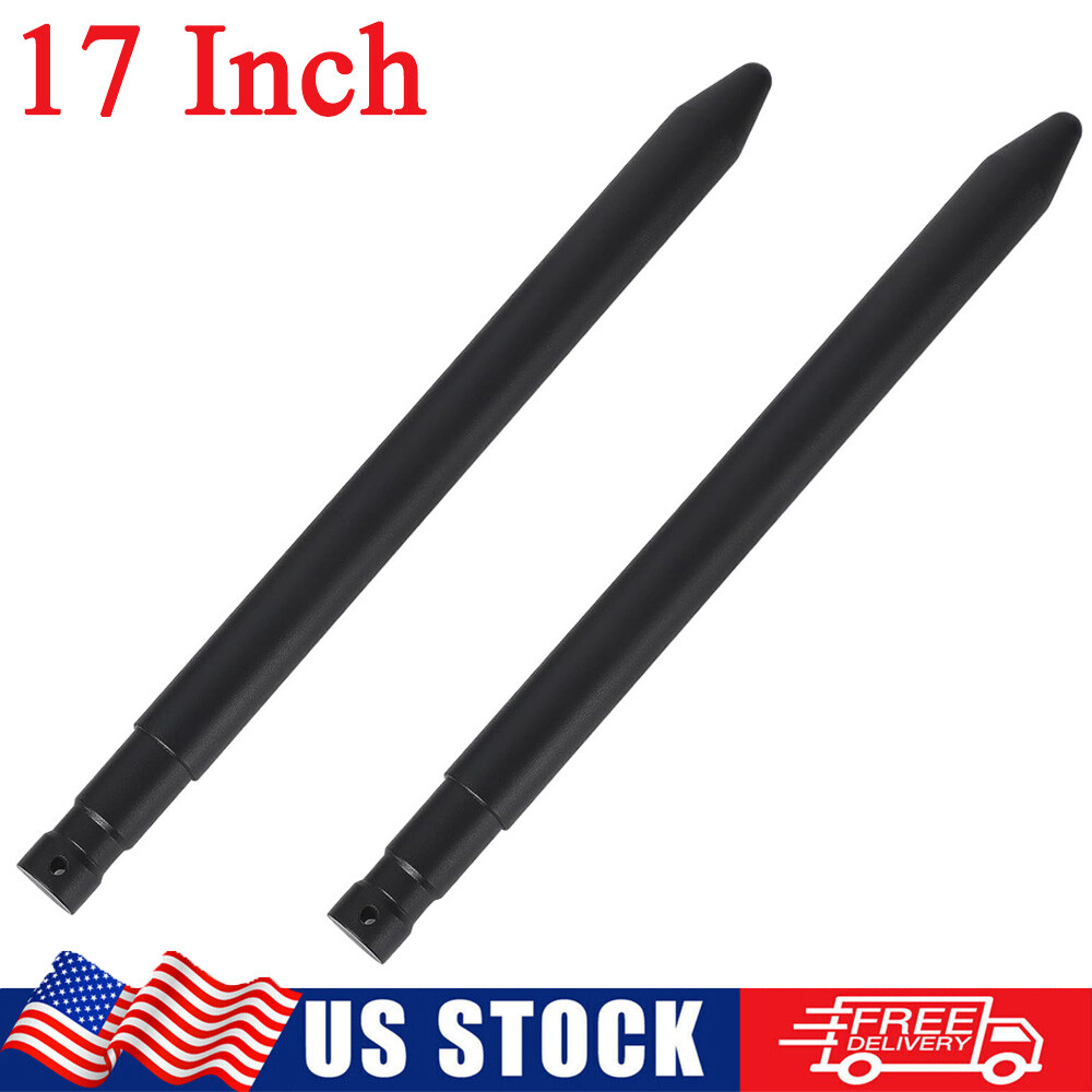 1 Pair 17″ Stabilizer Hay Bale Spear Attachment Steel Quick Attach Bale Spike US