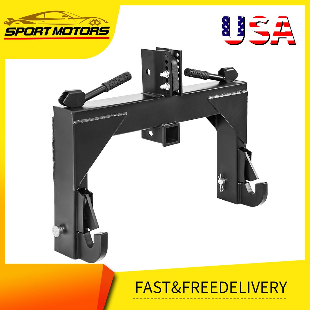 3 Pt Quick Hitch Adapter for Cat1 & 2 for Tractor Attachment Steel 3-Point