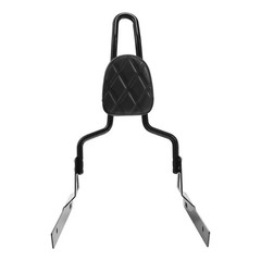 Black Detachable Passenger Backrest Sissy Bar for Dyna Street Bob 2006-2017