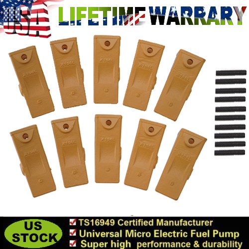 10Pack X156L Long Bucket Teeth + 156PN Long Pins Kit for Hensley Style X156