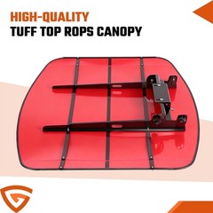 Shield Tuff Top Tractor Canopy For 2″ x 2″ or 2″ x 3″ ROPS 48″ X 52″-Red US