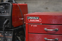 PAIR OF (2) LINCOLN DECALS 4.0″ WELDER STICKERS P77 Free Shipping & Tracking