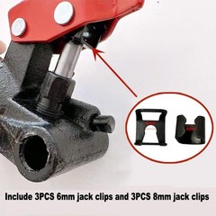 6PCS Floor Jack Spare Parts for 2 Ton Horizontal Car Hoop Black