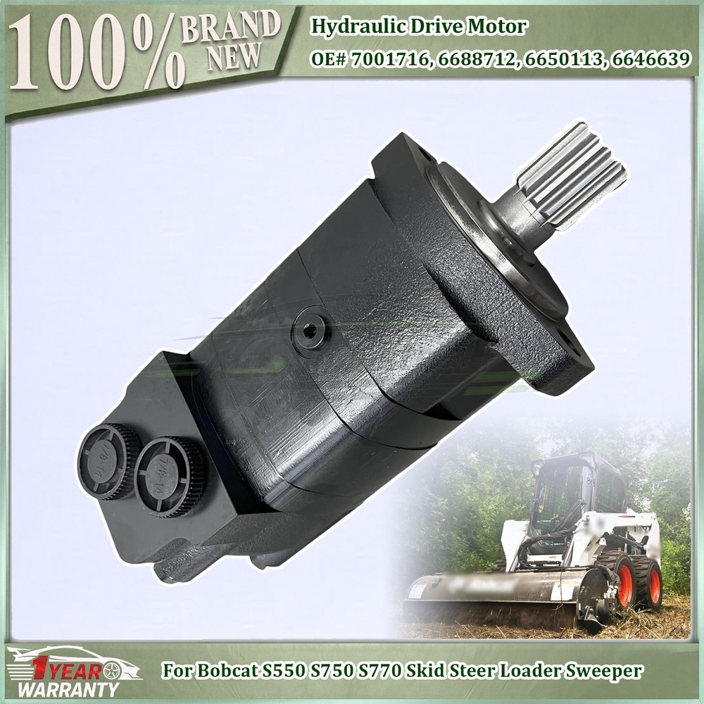 NEW 7001716 Hydraulic Motor For Bobcat S550 S750 S770 Skid Steer Loader Sweeper
