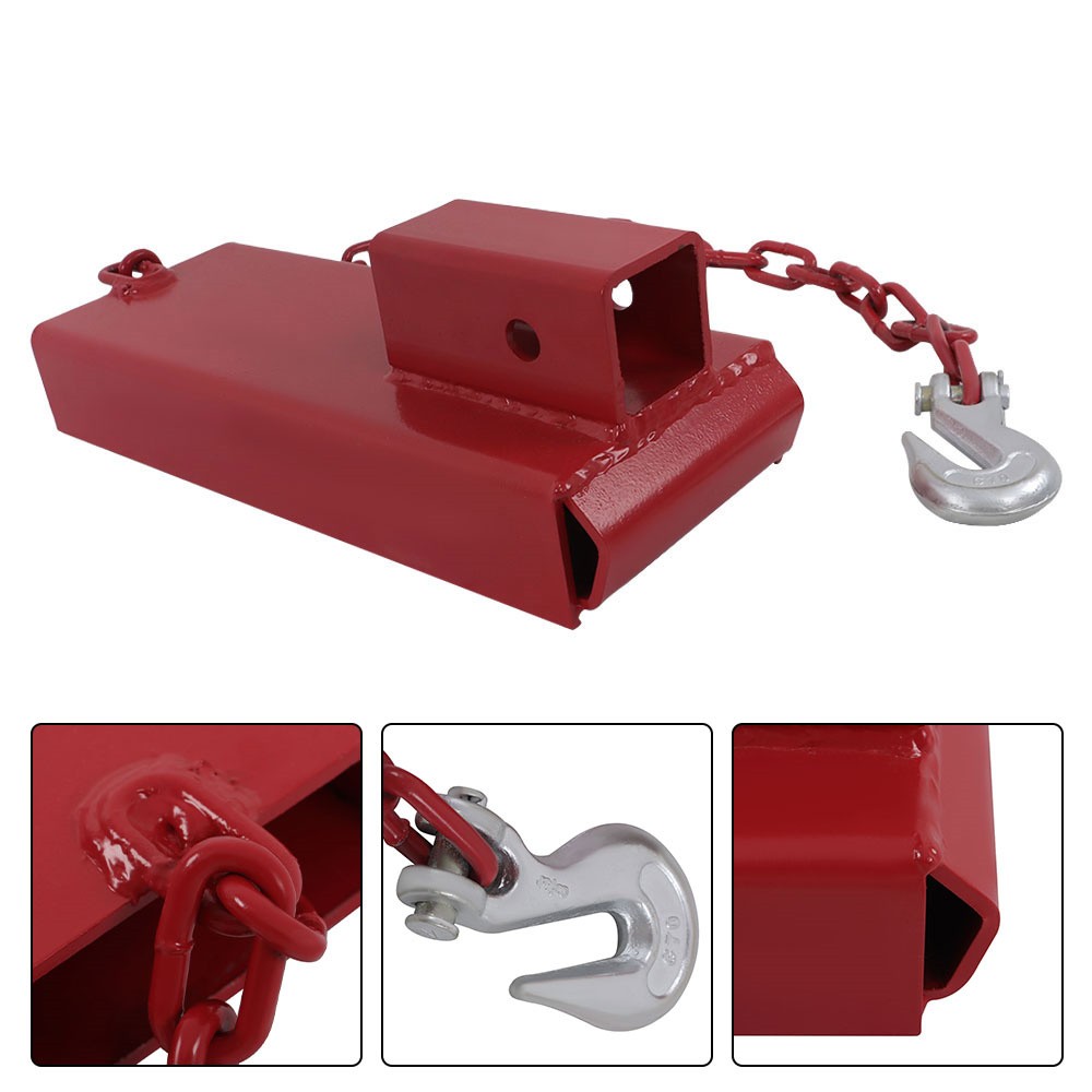 Hitch Receiver Forklift Trailer Towing Adapter 2 Inch Pallet Fork Attachment