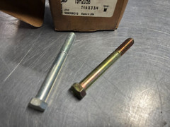 19H2058 GENUINE OEM John Deere BOLT 7/16 x 3-3/4 In Both Silver and Gold