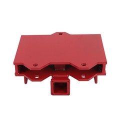 2″ Trailer Forklift Hitch Receiver For Dual Pallet Forks Tow Attach Adapter