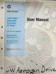 Allen-Bradley 1336 Force Adjustable Frequency AC Drive User Manual 74002-113-01F