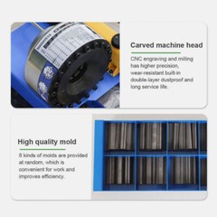 110V/220V Electric Hydraulic Hose Crimping Machine Hose Pipe Crimper 2.2KW