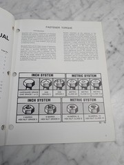 MACK TRUCKS FASTENER TORQUE MANUAL GENERAL DATA 1-100 1985